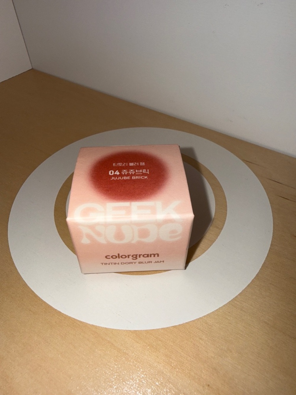 Colorgram Geek Nude Tintin Dory Blur Jam Blush - 04 Jujube Brick new never used